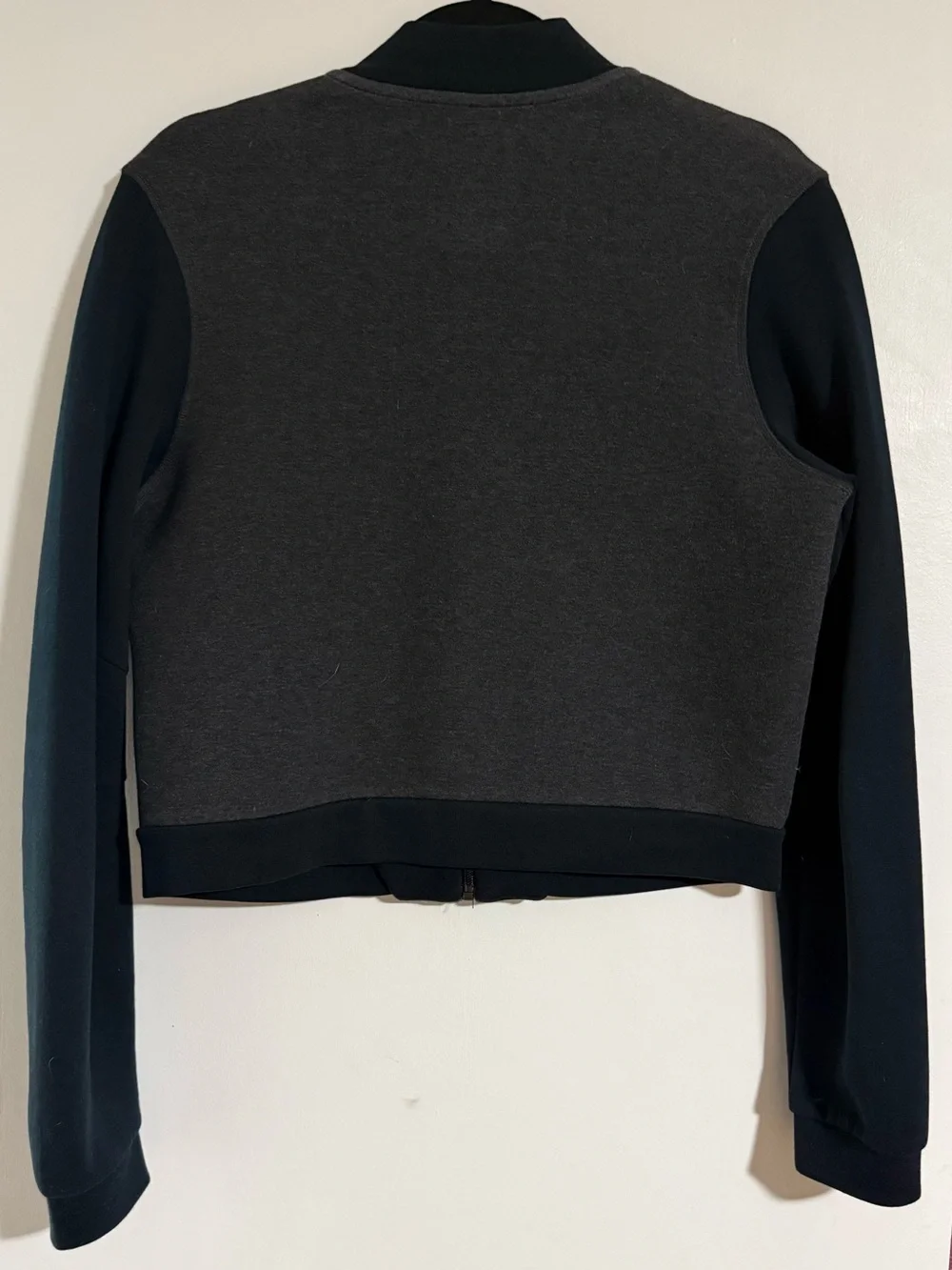 Nike Tech Fleece Women's Dark Gray and Black Bomber Jacket Size Large